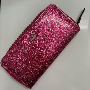 Kate Spade pink sparkly wallet